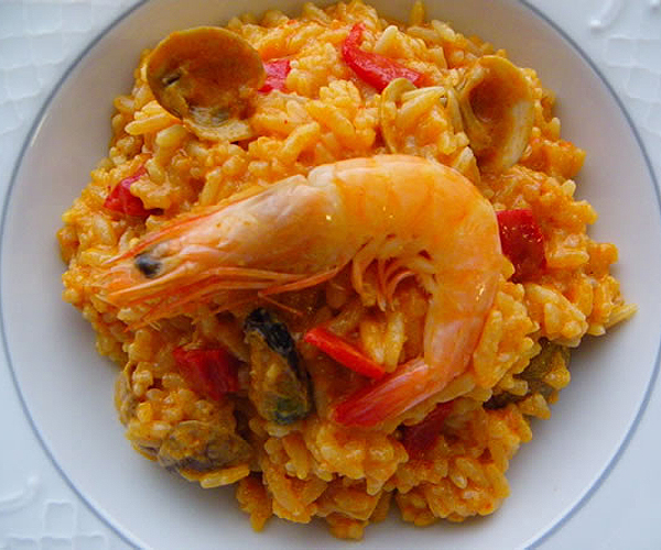 Paella de Marisco y Pescado