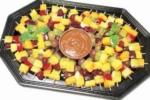 Bandeja de Fruta con fondue de chocolate