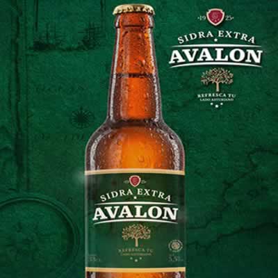 Sidra  extra Avalon, Botellin de 33 cl