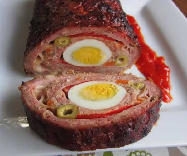 Rollo de Ternera relleno, en salsa