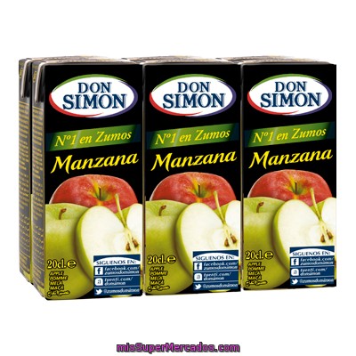 Zumo de Manzana, Brick de 1 Lt