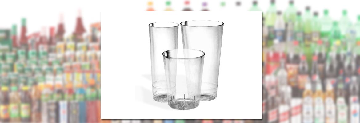 Vaso Tubo de 300 cc en plastico inyectado