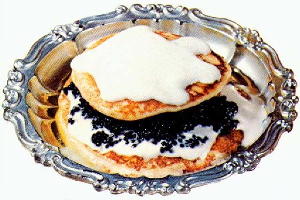 Blini c/ 12 g. Caviar  Esturión y Smetana