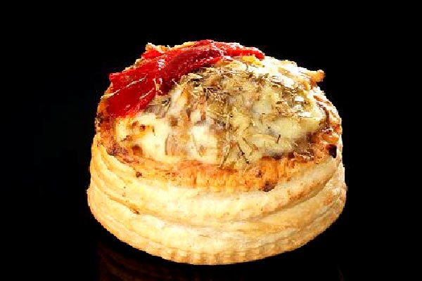 Vol au Vent caliente de Setas y Gambitas