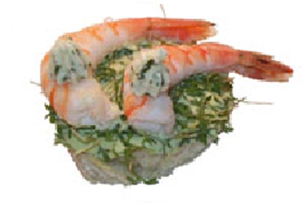 Canapé Camarones