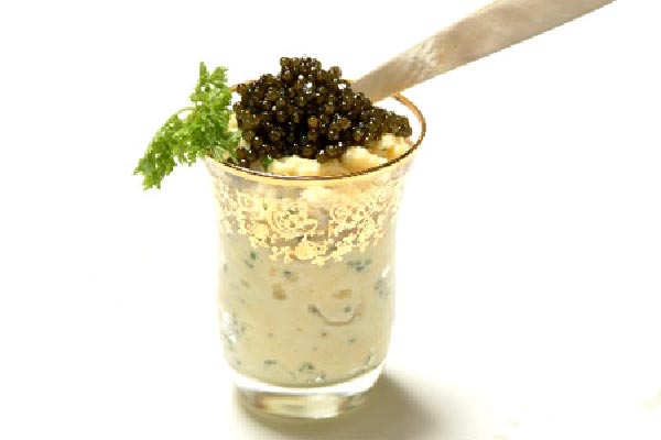 Vasito de Revuelto de Caviar de Lumpus
