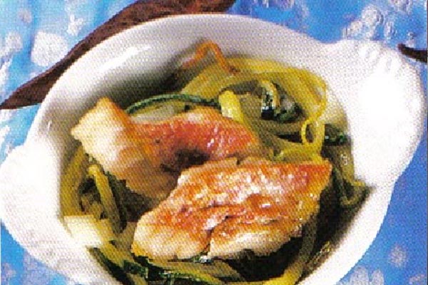 Cazuelita de Pescado de Roca y Calabazin