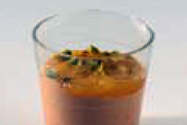 Vasito de Mousse de Foie grass con Membrillo