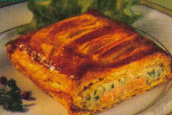 Pastelillo de Puerros y Salmon