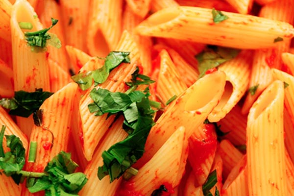 Pasta con Gambas