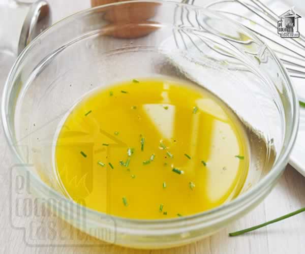 Aliño-limoneta de aceite y Cebollino
